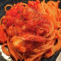 precious☆'s cooksnap of when they made モッツァレラと濃厚トマトソースのパスタ.