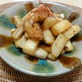 うりとく's cooksnap of when they made 長芋とちくわの七味炒め.