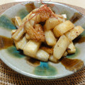 うりとく's cooksnap of when they made 長芋とちくわの七味炒め.