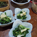 ひっこ's cooksnap of when they made のびるとワカメの辛子味噌和え.
