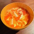 クックEHLLJB☆'s cooksnap of when they made 簡単☆トマト缶でかき卵の酸辣トマトスープ.