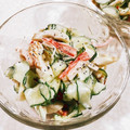 みぽぽ37's cooksnap of when they made ちくわとカニカマときゅうりのサラダ.