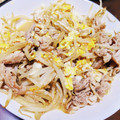 yurina319's cooksnap of when they made もやしと豚肉のふんわり卵炒め.
