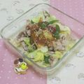 みかかめ's cooksnap of when they made レンジだけ☆豚こまとキャベツの重ね蒸し♬.
