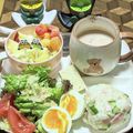 ゆけり３兄弟's cooksnap of when they made サラダおにぎり.