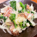 MizuhoBank's cooksnap of when they made 菜の花•筍•新玉ねぎのわさび醤油ドレ.