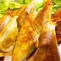 MizuhoBank's cooksnap of when they made サモサ（カレー味じゃがいもの三角春巻き）.
