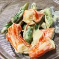 sorayasu's cooksnap of when they made アスパラとかまぼこのわさびマヨ和え.