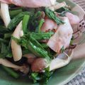 ひっこ's cooksnap of when they made 菜の花＊しめじ＊ベーコンの柚子胡椒炒め.