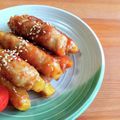 ちーまぐ's cooksnap of when they made ∮ にんにく味噌で♬さつま芋の肉巻き ∮.