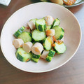 かわゆう1211's cooksnap of when they made 彼レシピ★胡瓜とソーセージの梅肉和え＊.