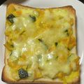 9_zerocook's cooksnap of when they made かぼちゃサラダチーズトースト♬.