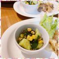 nakamucchi's cooksnap of when they made きゅうり、塩昆布、コーンのごま油和え.
