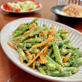 Superlittleboo's cooksnap of when they made いんげんとにんじんの胡麻味噌和え.