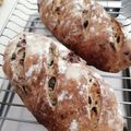 akippe11's cooksnap of when they made くるみとレーズンのお手軽ハードパン.