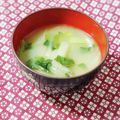 ふうはっちゃん's cooksnap of when they made 小松菜と玉葱の味噌汁.