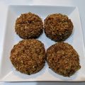 まなぁこ's cooksnap of when they made 揚げない♪メンチカツ.