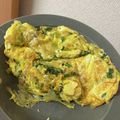 温泉好きなカピバラ's cooksnap of when they made 小松菜.玉ねぎ.チーズでふわとろオムレツ.