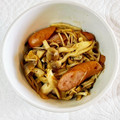 スーパーリンクス's cooksnap of when they made しめじとウインナーのオイマヨをあなたに♡.