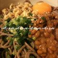 猫の眼's cooksnap of when they made 納豆たぬき冷やしそば.