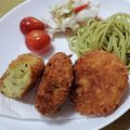 ねこのおかあさん☆'s cooksnap of when they made ほくほくが美味しい♪おさつコロッケ.
