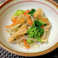 ☆３匹の子ぶた☆'s cooksnap of when they made 春先取り！菜の花ともやしと油揚げのお浸し.