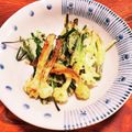 milestone★'s cooksnap of when they made ノビルの天ぷら　孫のお土産.