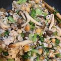 チェコル's cooksnap of when they made きのこのたらこチャーハン.