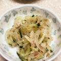 クックJZMPJF☆'s cooksnap of when they made 新玉ねぎときゅうりのナムル【作り置き】.
