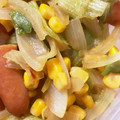 coto♪♪♪'s cooksnap of when they made ウィンナーとレタスのマヨカレー炒め.