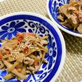 サンディサンディ's cooksnap of when they made 豚肉入りきんぴらごぼう♪.