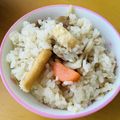 pepemoon's cooksnap of when they made 余ったせんべいでおこわ風.