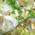 xyzクック's cooksnap of when they made 京揚げカリカリ焼きレタスのアヒージョ炒め.