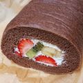 おかずは茶色's cooksnap of when they made チョコレートのロールケーキ.