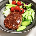 chilkei's cooksnap of when they made ※子供が作る簡単ハンバーグ.