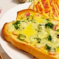 柚子♡⸝⸝⸝'s cooksnap of when they made わさびマヨ☆ベーコン葱チートースト.