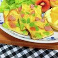 KBBキッチン☆'s cooksnap of when they made 枝豆とスパム（ハム・ウインナー）卵焼き.