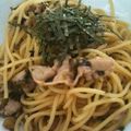 ubkingyo's cooksnap of when they made 簡単☆高菜とベーコンの和風パスタ☆.