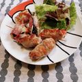 ﾁｲﾁｬﾝﾏﾏ's cooksnap of when they made ソーセージの豚肉大葉巻き.