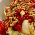 MULA's cooksnap of when they made キャベツと福神漬けのオリーブオイルサラダ.