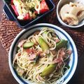 ふか谷's cooksnap of when they made アスパラとベーコンのバター醤油パスタ.
