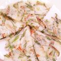 masa＊masa's cooksnap of when they made 卵なし♪米粉で長ネギチヂミ.
