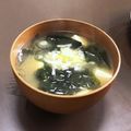 居酒屋まるみ's cooksnap of when they made ど定番！豆腐とわかめのお味噌汁.