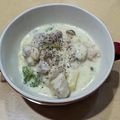 ラリー＆サラ's cooksnap of when they made 「追いがつおつゆ」で鶏のクリーム煮.