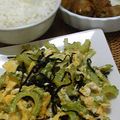 lasa's cooksnap of when they made ゴーヤーの塩昆布炒め.