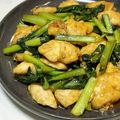 けなぴ's cooksnap of when they made ささみと小松菜のオイマヨ炒め.