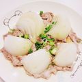 payaちゃん's cooksnap of when they made レンジで！新玉ねぎと豚肉のぽん酢かけ　　.