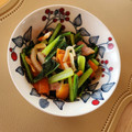 カバゴン's cooksnap of when they made 時短簡単！新玉ねぎと小松菜のベーコン炒め.