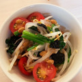 miiyan＊'s cooksnap of when they made ほうれん草ともやしの納豆和え.