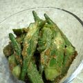 シロノワール's cooksnap of when they made オクラのゴマ和え.